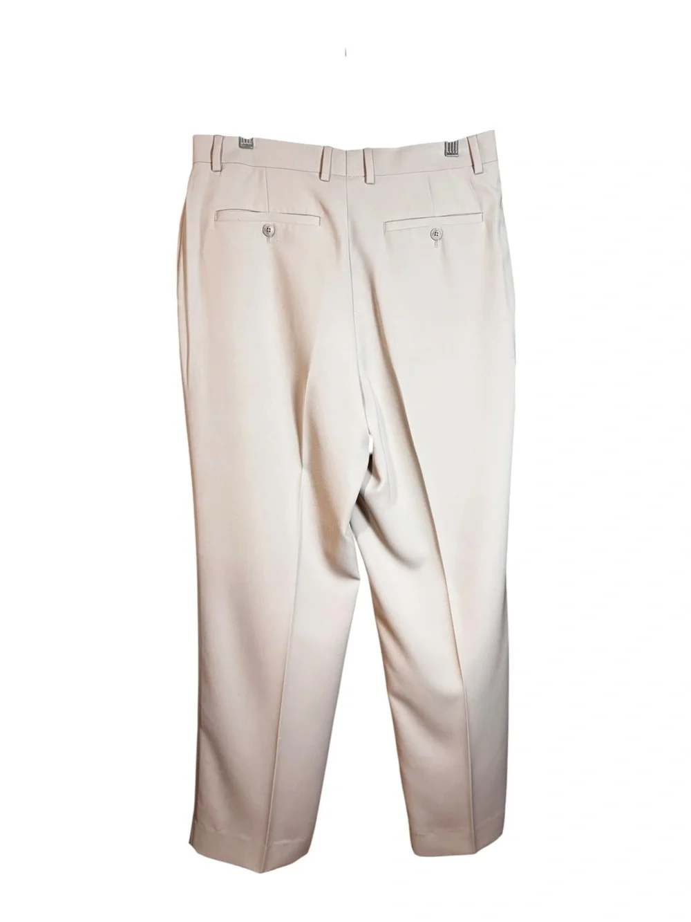Alan Flusser Golf Stone Beige Double Pleated Dress Golf Pants 34x32 NWOT